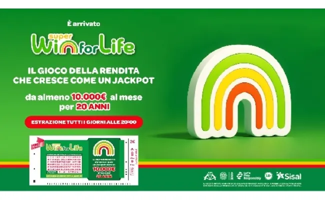 Super Win for Life, estrazione di giovedì 20 agosto 2026: la combinazione vincente