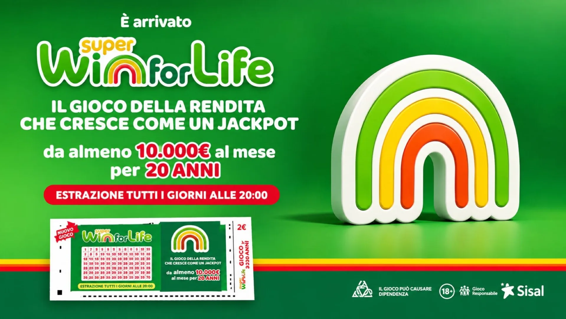 Super Win for Life, estrazione di domenica 27 settembre 2026: la combinazione vincente