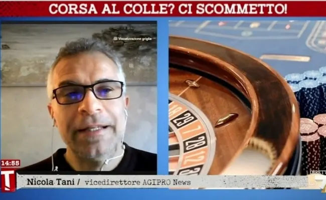Il toto-Quirinale dei bookmaker: su La7 l'intervento di Nicola Tani, vicedirettore di Agipronews