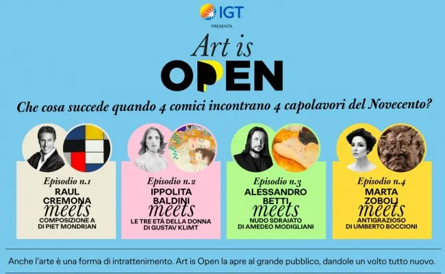 Art is Open racconta l'arte al grande pubblico con Epik, una miniserie che celebra l'impegno di IGT nel valorizzare il patrimonio artistico