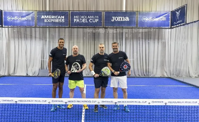Mediolanum Padel Cup 2024: il più grande spettacolo durante il weekend dalle fasi finali del torneo Open Fitp, ai Vip fino alle Legend del pallone Dida, Panucci, Di Biagio e Marcolin
