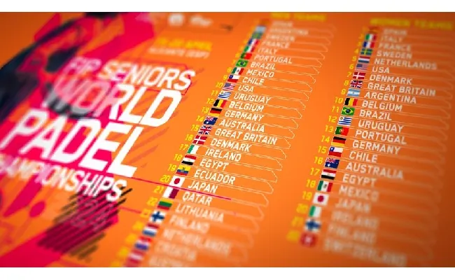 FIP Seniors World Padel Championships 2024, 52 Nazionali al via tra maschile e femminile
