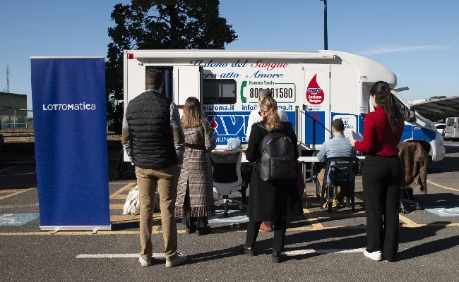 Lottomatica e Rosso, nuovo appuntamento con la donazione del sangue in azienda