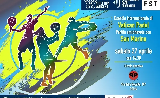 Padel, esordio internazionale per la squadra vaticana: si parte il 27 aprile a Roma contro San Marino