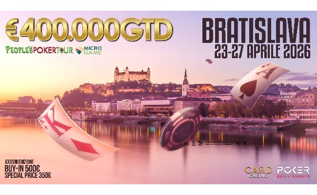 People’s Poker Tour Bratislava: oltre 120 players qualificati, al via il Main Event