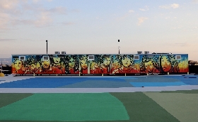 Casilino Sky Park gli eco murales realizzati da tre street artist di fama internazionale