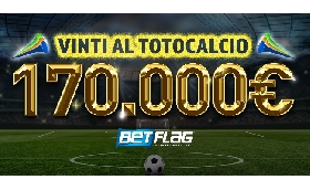 Totocalcio: 48enne romano vince 170mila euro su BetFlag