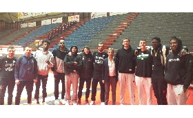 Giocatori staff Estra Pistoia Basket Integrity Education Workshop Sportradar