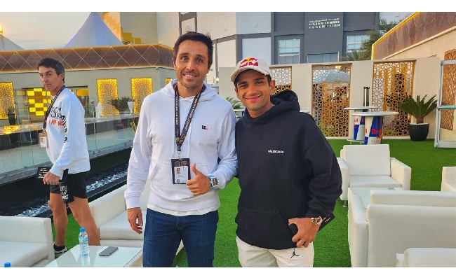 Premier Padel Jorge Martín vice campione mondo MotoGp tribuna Doha prima volta emozione