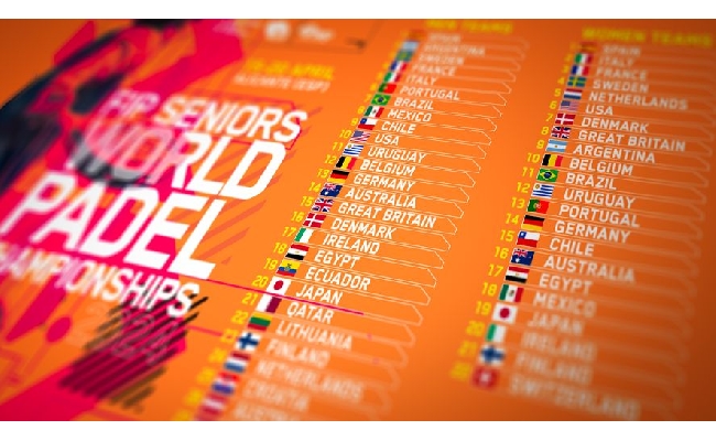 FIP Seniors World Padel Championships 2024  52 Nazionali al via tra maschile e femminile