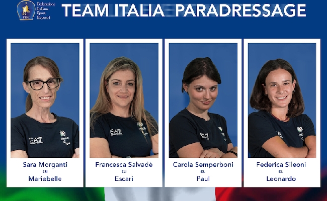 Equitazione Parigi 2024: ecco il Team Italia di paradressage