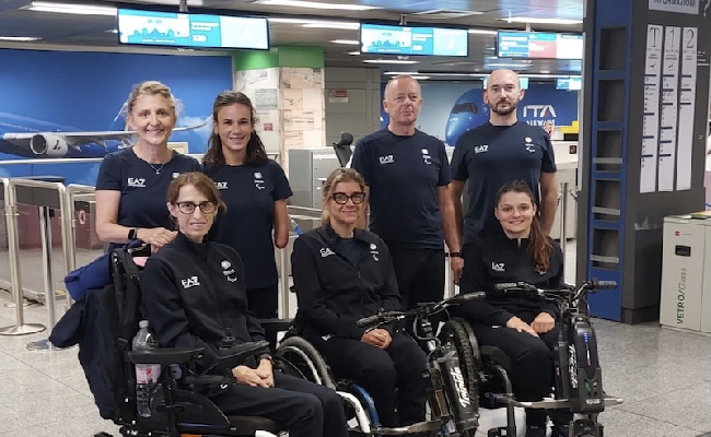 giochi paralimpici 2024: la squadra italiana di paradressage è atterrata a parigi