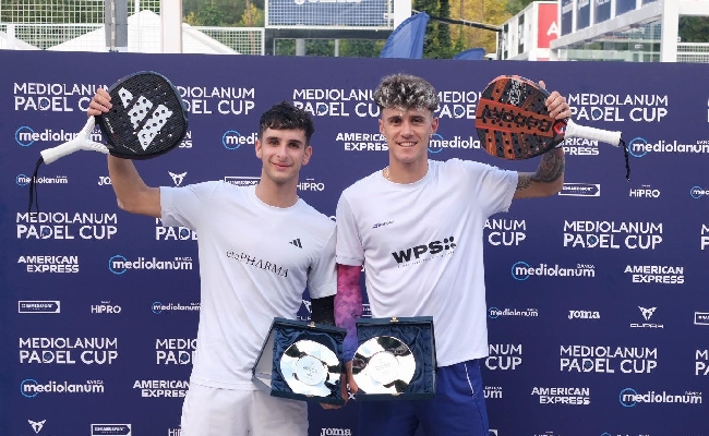 Mediolanum Padel Cup doppio colpo azzurro a venti giorni dal mondiale