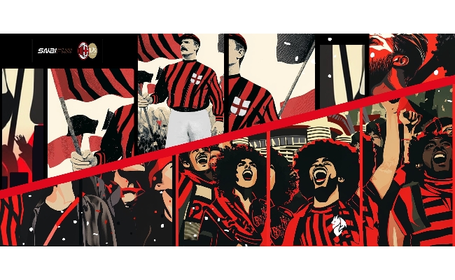 Ac Milan e Snaifun celebrano i 125 anni del club con un murale scelto dai tifosi