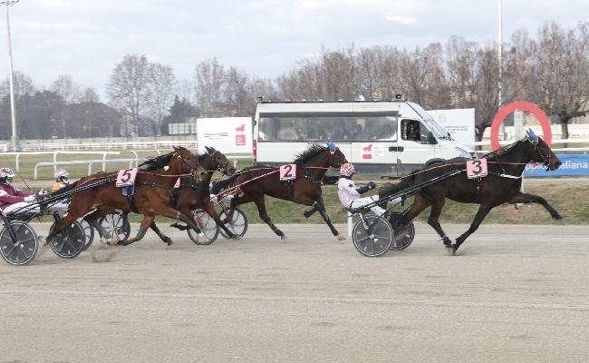 All'Ippodromo Snai San Siro la “prima” del 2025 è dolce per Fruttosio che con Pietro Gubellini si aggiudica il Premio Angus Hall