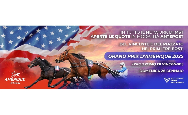 Ippica Mst: quote antepost anche sul piazzato per il Prix D'Amerique 2025