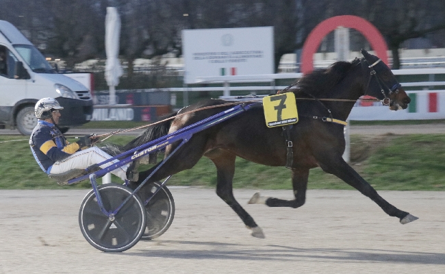 Ippica Ippodromo Snai San Siro: Capitano Pi prova di forza nel trotto